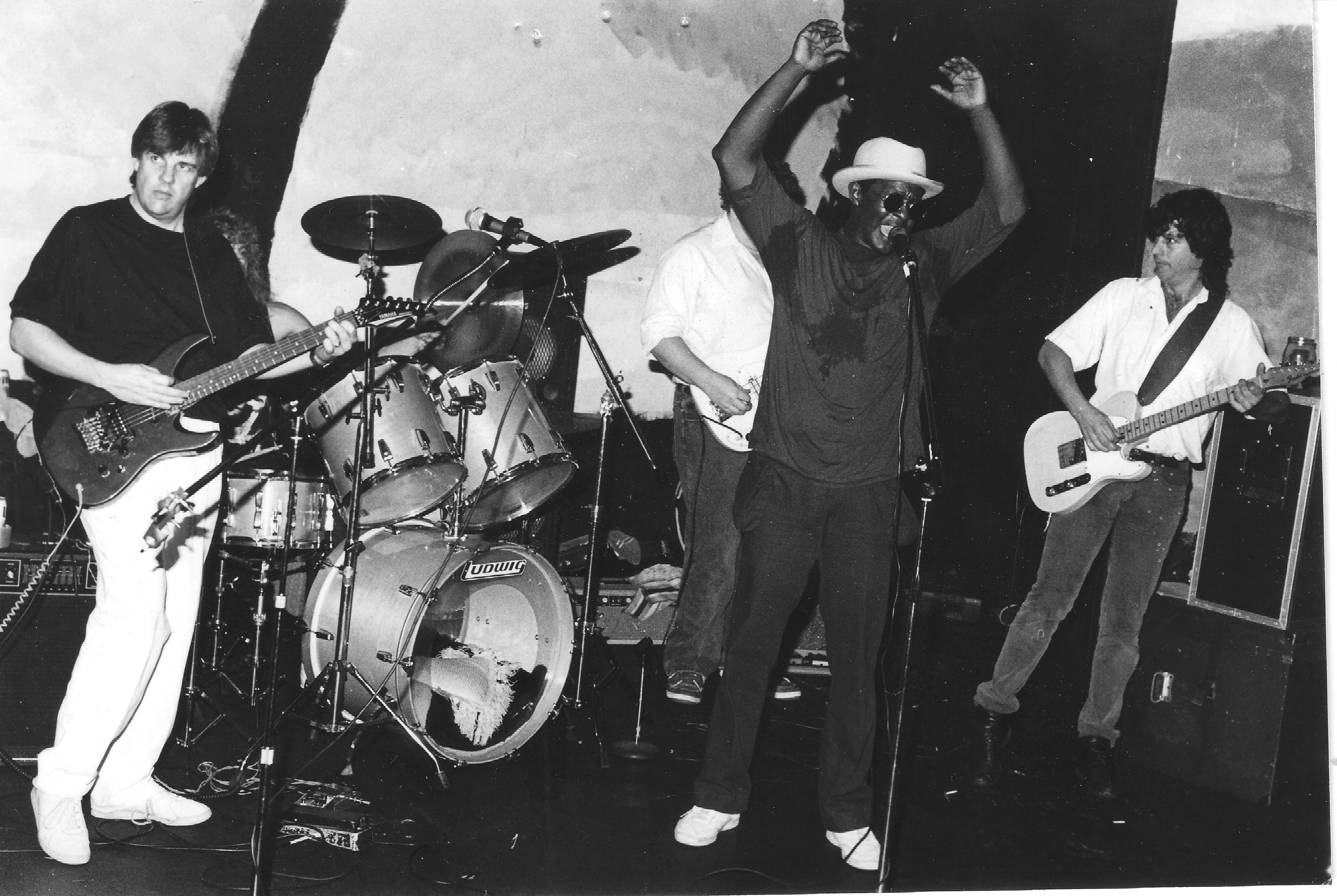 Blues Band LA 1988 - Phil's beloved blonde tele was later stolen